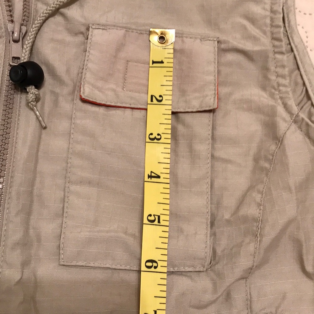 Xhilaration Tan and Orange Outdoor Vest Size M - Picture 13 of 15